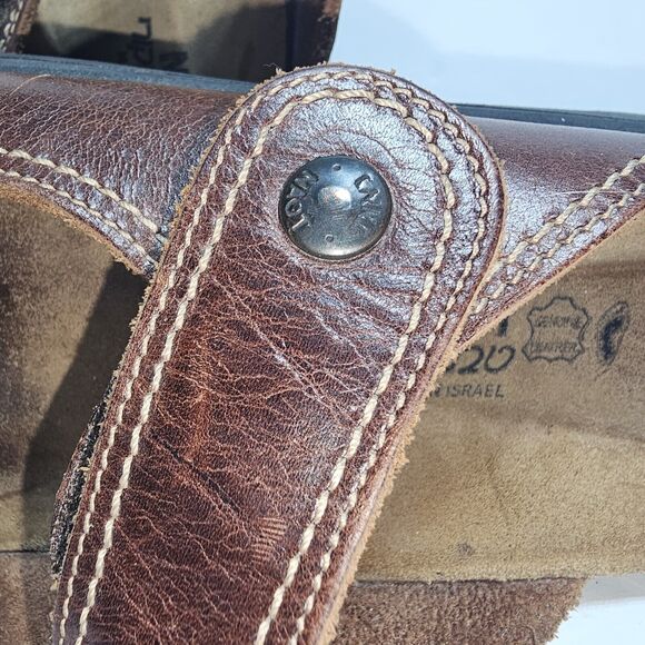 Naot Kate Brown Leathet Slide Wedge Sandals Size 39/ US 8 - Picture 6 of 10